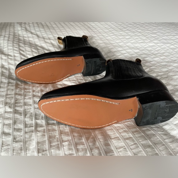 Mija Black Leather boots size 8 - Picture 4 of 4
